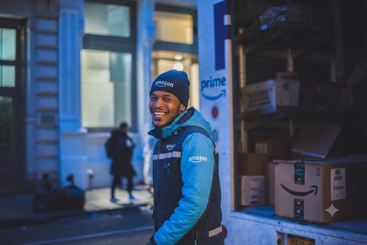 Trokr delivery services — Amazon DSP branded scene